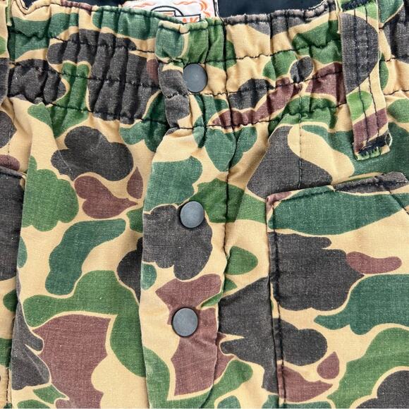 Vintage Saf T Bak Zip To Knee Insulated Camo Hunting Pants MEDIUM? - Picture 4 of 7